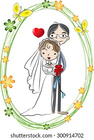 the bride and groom