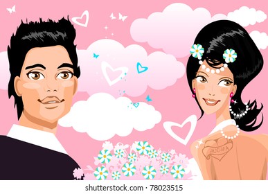 bride and groom