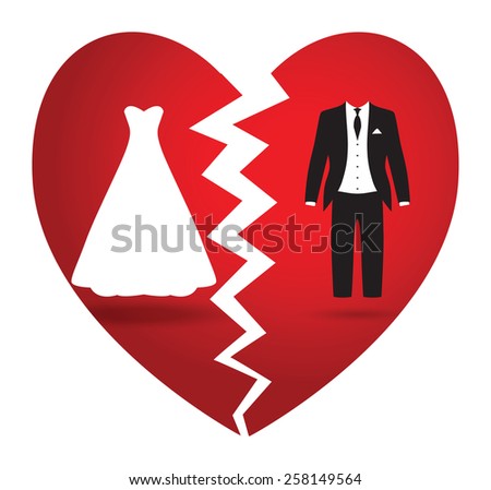 bride and groom break up