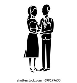 bride and groom embracing affection wedding image