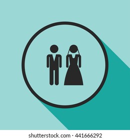 Bride Groom Icon Stock Vector (Royalty Free) 441666292 | Shutterstock