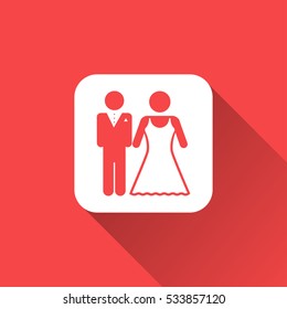 bride and groom icon