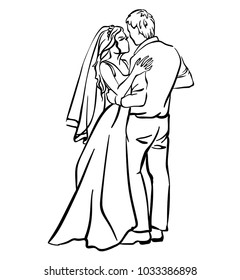 Bride and Groom Drawing Images, Stock Photos & Vectors | Shutterstock