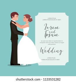 bride and groom their first dance wedding card