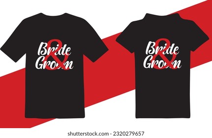 bride and groom t-shirt designs