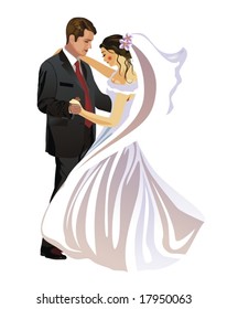 Bride and Groom - Vector