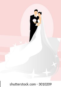 Bride and Groom - Vector