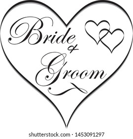 Bride and Groom Wedding Clip Art
