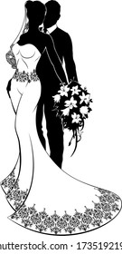 633 Bridesmaids silhouette bouquet Images, Stock Photos & Vectors ...