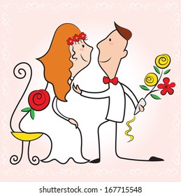 Bride and groom. Wedding day
