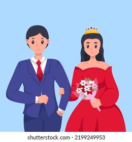 Novia y novios se casan con ilusión de diseño