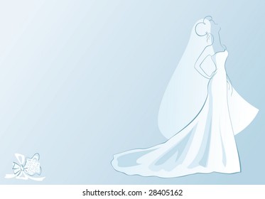 bride and her bouquet