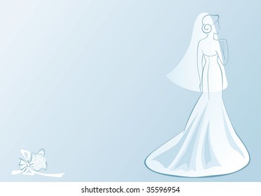 bride and her bouquet
