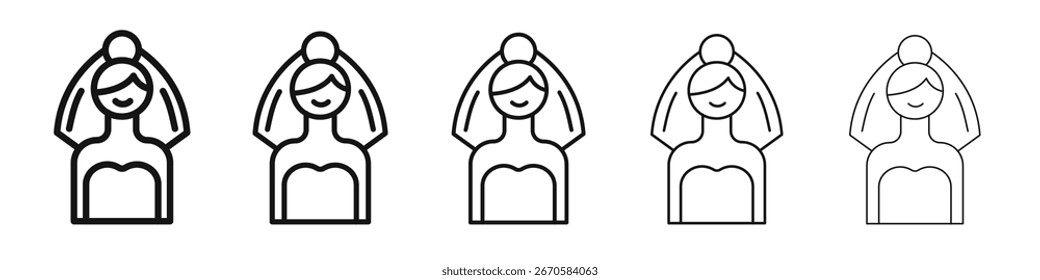 Bride icon design, logo, app, UI. Vector illustration, EPS