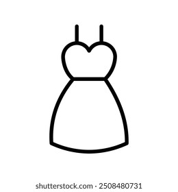 bride icon. Outline style design isolated on white background