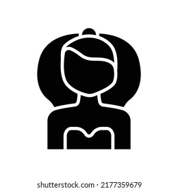 Bride icon. Icon related to wedding. Solid icon style, glyph. Simple design editable