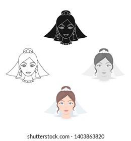 Bride icon of vector illustration for web and mobile