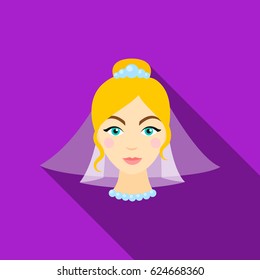 Bride icon of vector illustration for web and mobile
