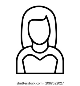 Imagen vectorial de icono de novia. También se puede usar para aplicaciones web, aplicaciones móviles y medios impresos.