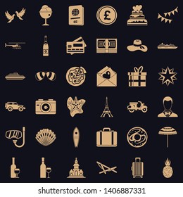 Bride icons set. Simple style of 36 bride vector icons for web for any design
