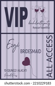 bride party vip bridesmaid bachelorette party