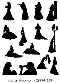 Similar Images, Stock Photos & Vectors of bride realistic silhouette