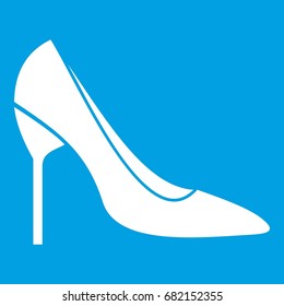 Bride shoes in simple style isolated on white background vector illustration