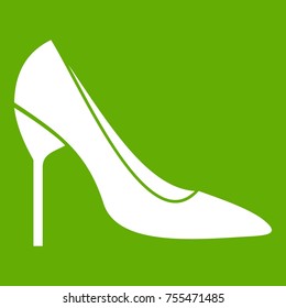 Bride shoes in simple style isolated on white background vector illustration