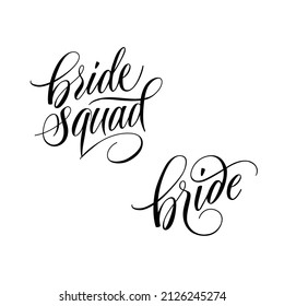 Bride Squad and Bride Script Lettering