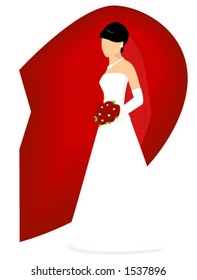 Bride - Vector; Groom Available - No gradients, and transparencies