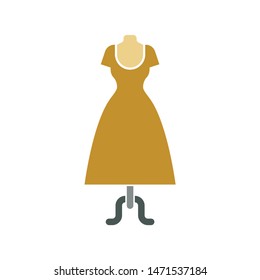 bride-dress icon. flat illustration of bride-dress - vector icon. bride-dress sign symbol