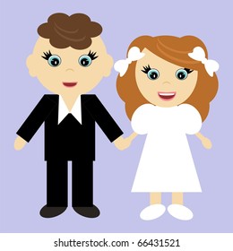 bridegroom and bride