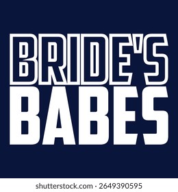Bride's babes - Black hand lettered quote with diamond ring for greeting card, gift tag, label, wedding sets. Groom and bride design. Bachelorette party. Best Bride text with diamond ring.