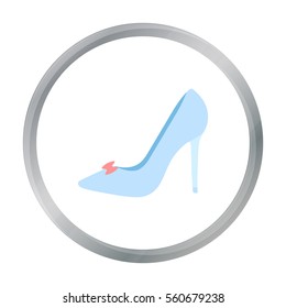 Bride's shoes icon of vector illustration for web and mobile
