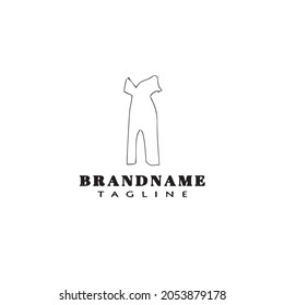 bridesmaid logo cartoon icon design simple black modern isolated vector illustration