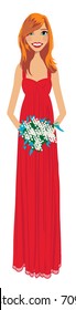 Bridesmaid, Matron Of Honor, Flower Girl Clip Art / Vector / Logo / Icon