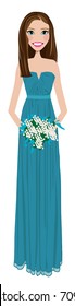 Bridesmaid, Matron Of Honor, Flower Girl Clip Art / Vector / Logo / Icon