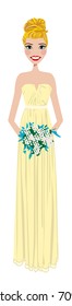 Bridesmaid, Matron of Honor, Flower Girl clip art / vector / logo / icon