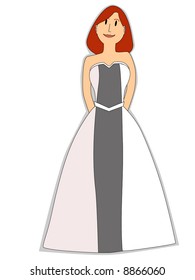 BRIDESMAID RED-HEADED FEMALE