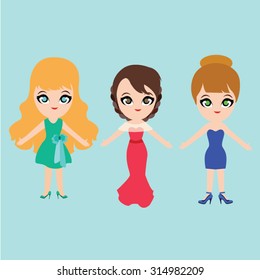 bridesmaids vector