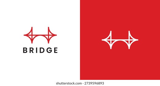 Bridge Abstract Structure Logo Design