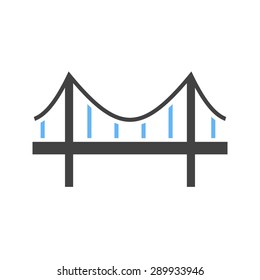 Bridge, architecture, travel icon vector image. Can also be used for construction, interiors and building. Suitable for use on web apps, mobile apps and print media.
