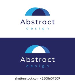 Logotipo abstrato da construção da ponte com a ilustração creative idea.Vetor.