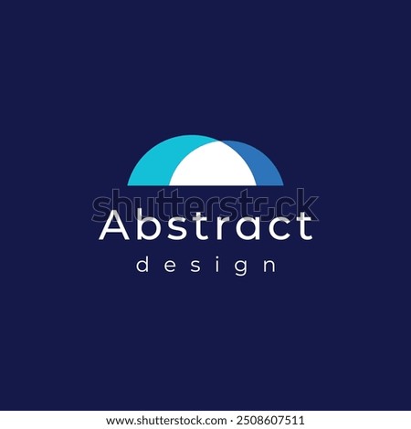 Bridge building abstract logo with creative idea.Vector illustration.
