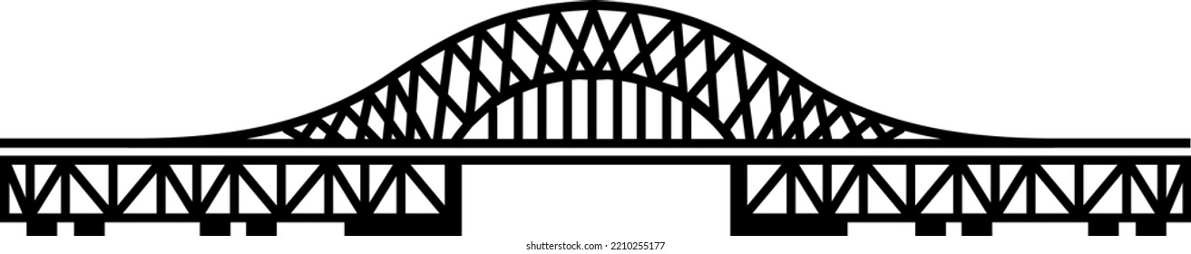 Bridge Clipart - Vector Illustration