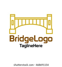 Bridge connection logo template