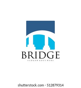 Bridge connection logo for your business