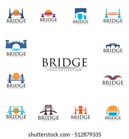 Bridge connection logo for your business