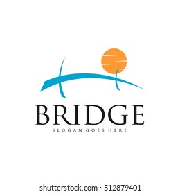 Bridge connection logo for your business