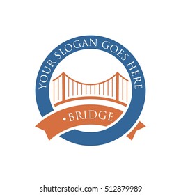 Bridge connection logo for your business